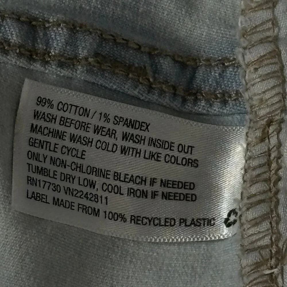 Wild Fable 5 Button Jean Shorts Size 18 - Picture 8 of 8